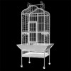 Dayang Ayaklı Üstten Açılır Papağan Eğitim Kafesi Beyaz 61x56x156 Cm