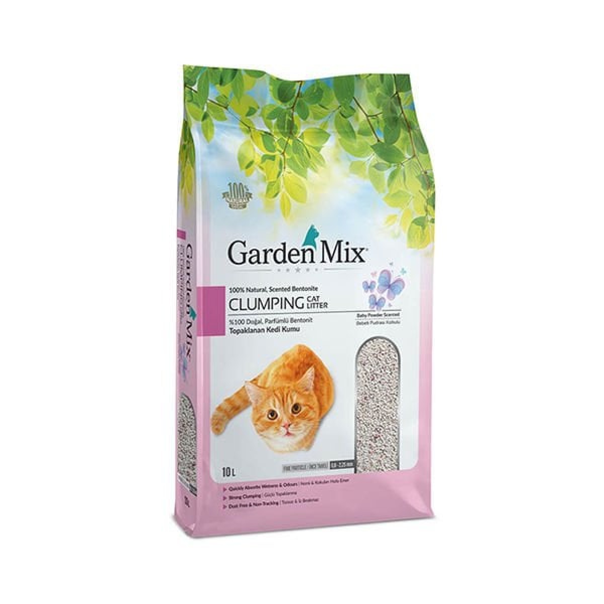 Garden Mix İnce Taneli Bebek Pudrası Kokulu Kedi Kumu 10 Lt