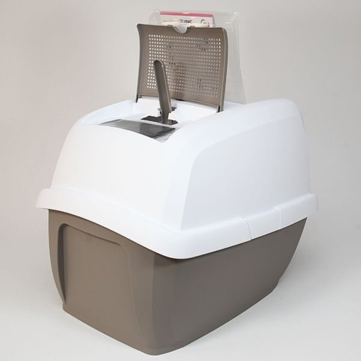 İmac Maddy Junior Üstü Açılır Kapalı Kedi Tuvaleti Gri 57x43x41 Cm