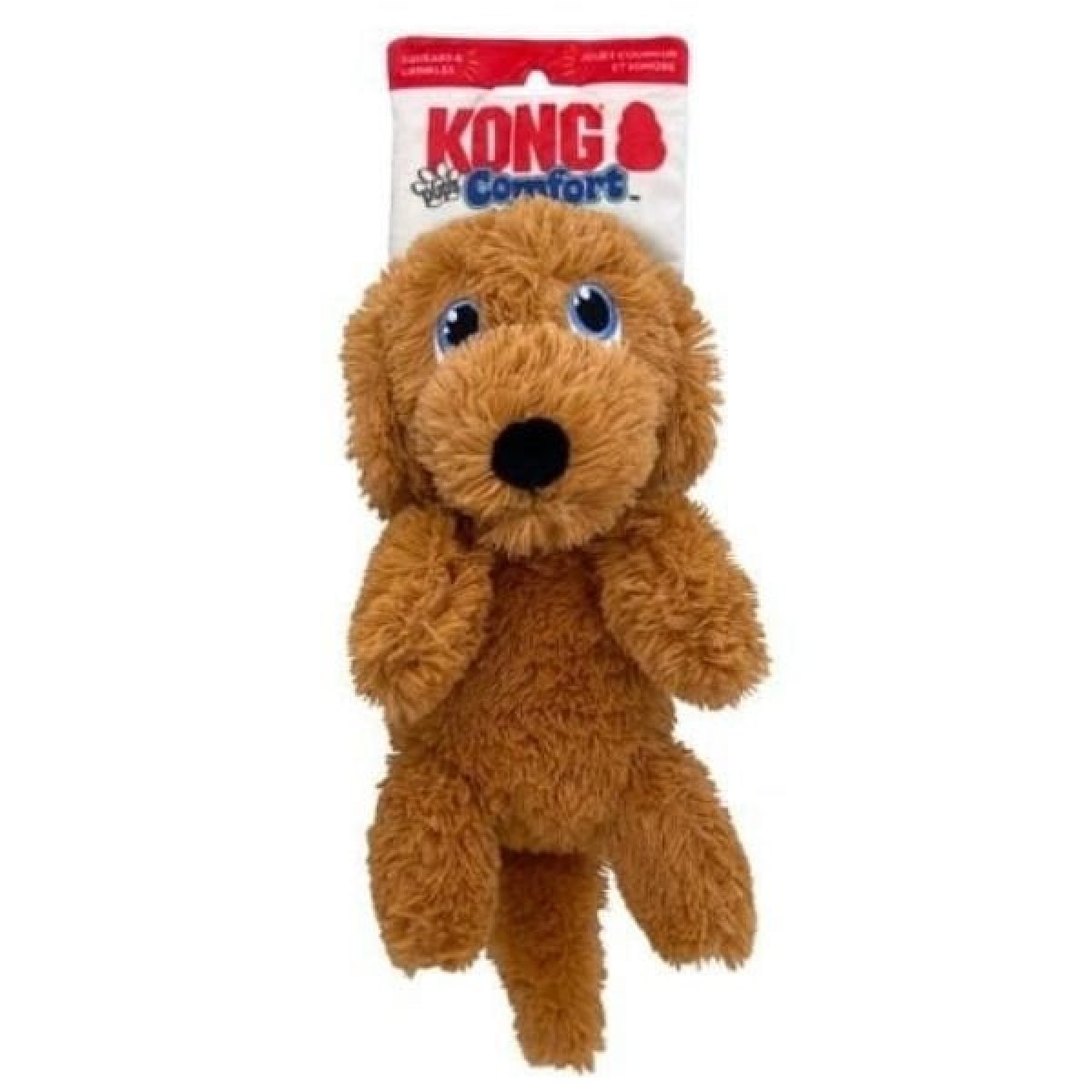 Kong Comfort Pups Goldie Köpek Şeklinde Peluş Köpek oyuncağı Medium