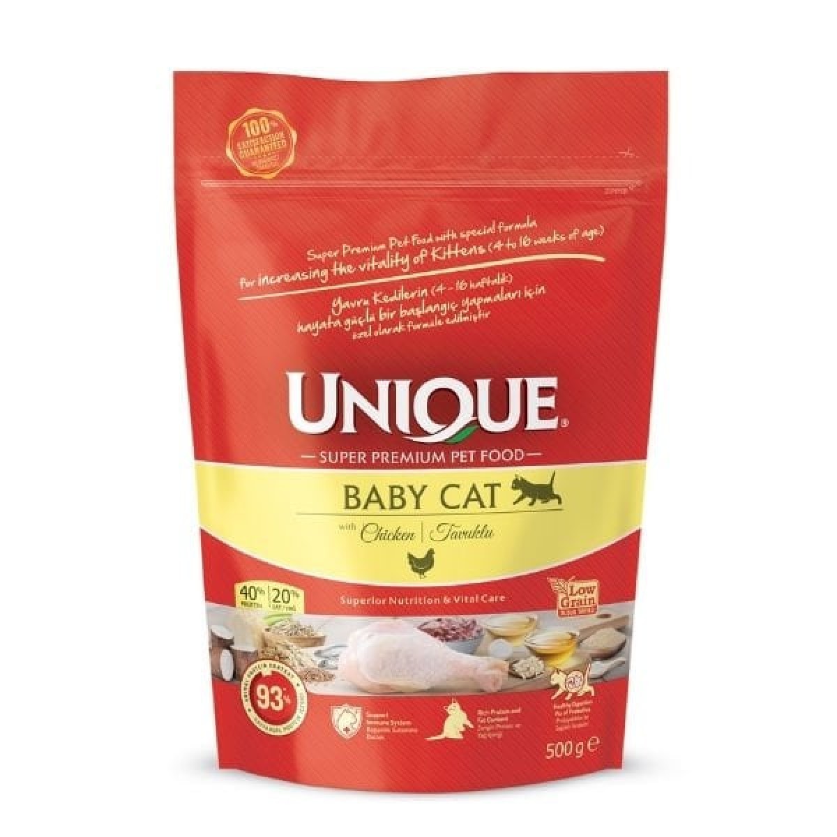 Unique Baby Cat Tavuklu Yavru Kedi Maması 500 Gr